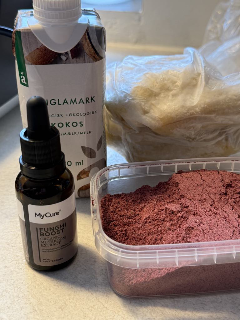 FUNGHI BANANER I SOLBÆR ingredienser