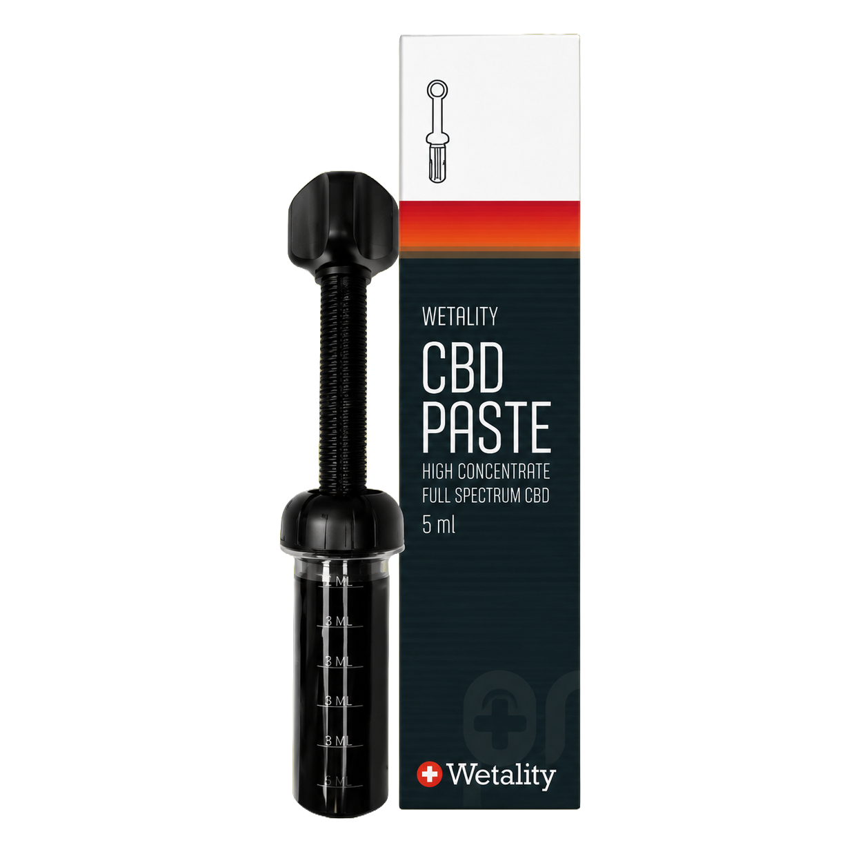 CBD Paste i praktisk applikator | 75 %+ | 5 ml | Wetality Ultimate Paste
