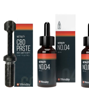 CBD Paste i praktisk applikator | 60 %+ | CBD Olie 04 | 30 %+ | Wetality All-In pakke
