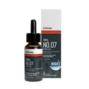 CBD olie 15 %+ | 10 ml | Wetality no 07 NIGHT